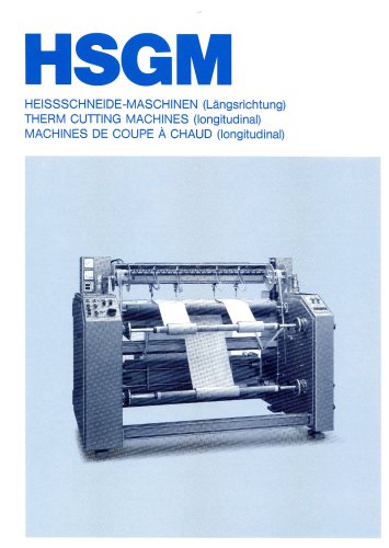 Heissschneide-Maschinen (Längsrichtung)