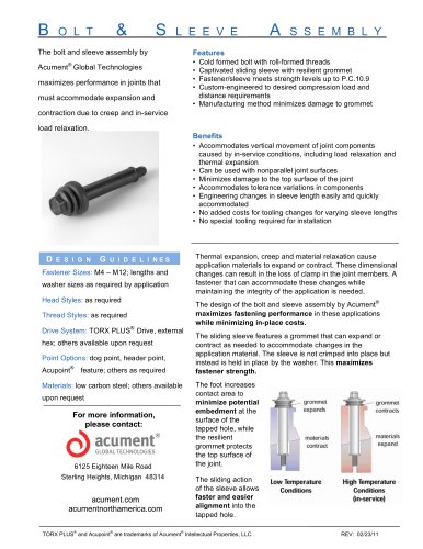 Bolt & Sleeve Anti-Loosening Fasteners