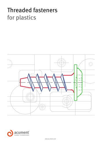 Threaded fasteners for plastics