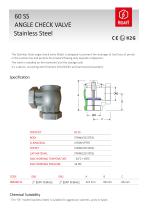 60ss ANGLE CHECK VALVE STAINLESS STEEL