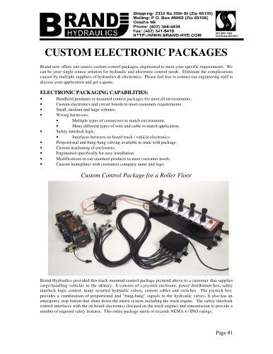 Custom Electronic Packages