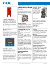 FPATS - Electric Fire Pump Controller Transfer Switch Features