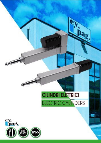 Cy.Pag. Electric cylinders catalogue