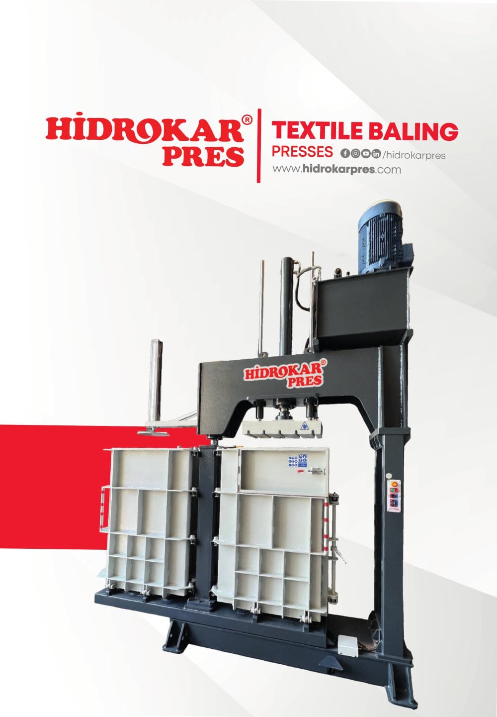 Textile Baling Presses - HIDROKAR PRES INDUSTRY AND TRADE CO.