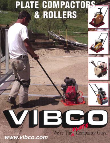 Plate Compactors and Vibratory Rollers Catalog