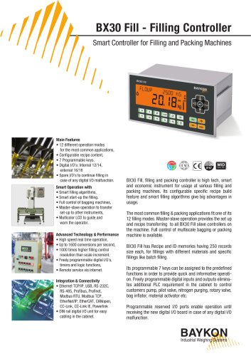 Baykon BX30 Fill Filling Controller