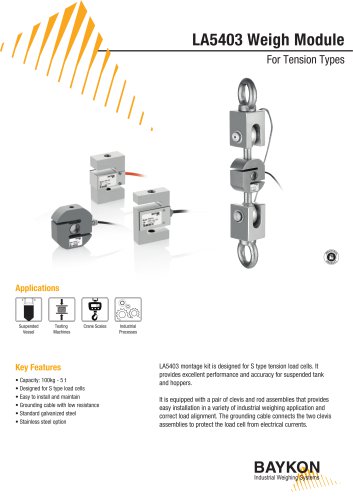 Baykon LA5403 Weigh Module For Tension Types