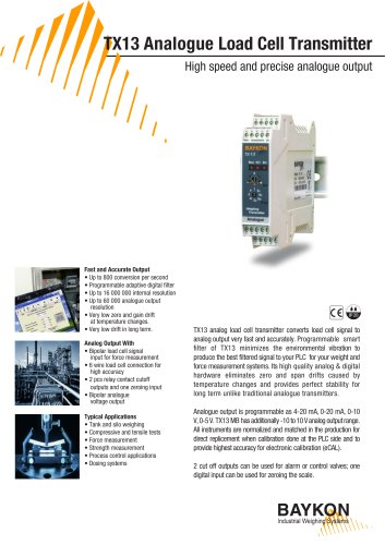 Baykon TX13 Load Cell Transmitters