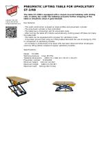 PNEUMATIC LIFTING TABLE FOR UPHOLSTERY ST-3/RB