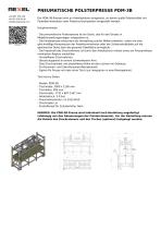 PNEUMATISCHE POLSTERPRESSE PDM-3B