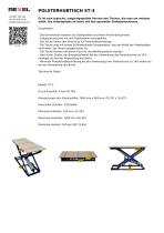 POLSTERHUBTISCH ST-3-1