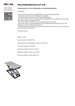 POLSTERHUBTISCH ST-3/B