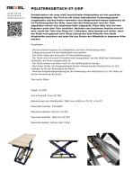 POLSTERHUBTISCH ST-3/KP-1