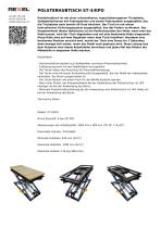 POLSTERHUBTISCH ST-3 KPO