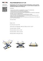POLSTERHUBTISCH ST-3/R-1