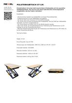 POLSTERHUBTISCH ST-3/R-1