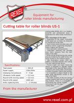 Roller blinds manufacturing equipment REXEL