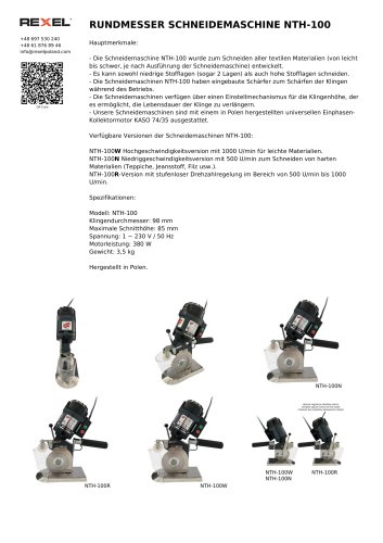 RUNDMESSER SCHNEIDEMASCHINE NTH-100