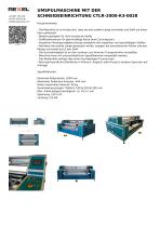 UMSPULMASCHINE MIT DER SCHNEIDEEINRICHTUNG CTLR-2000-K3-0028