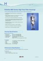 Filtrafine MSB Series High Flow Filter Housings