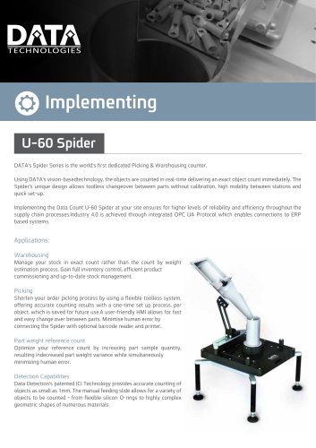 U-60 SPIDER Picking & Warehousing counter