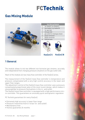 Gas Mixing Module