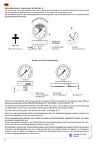 Diaphragm pressure gauge with alarm contacts - 2