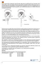 Gas in metal-expansion thermometers with  alarm contacts - 2