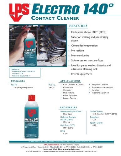 Electro 140°Contact Cleaner