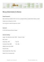 Mercury Determination for Biomass