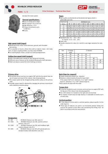 REVIBLOC SPEED REDUCER