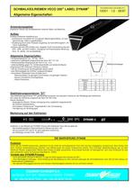 Wedge Belts VECO 200 DYNAM System Section SPZ, SPA, SPB, SPC-1