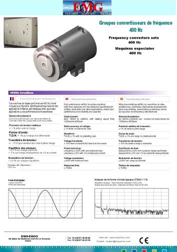 400 Hz Frequency converter