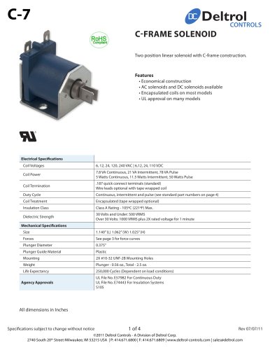 C-7 C-Frame Solenoid