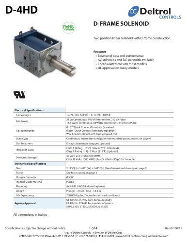 D4-HD D-Frame Solenoid