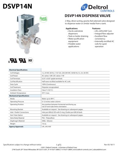 DSVP14N Dispense Valve