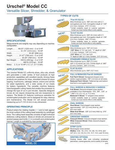 Urschel® Model CC