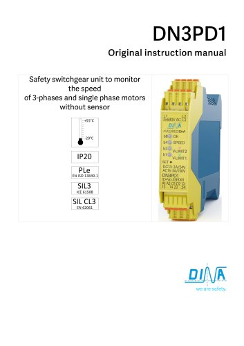 DN3PD1: speed monitoring for 1 and 3 phase motors