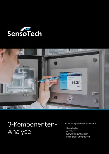 3-Komponenten-Analyse - für Gaswäscher, Ätzbäder, Schwefelsäure / Oleum oder Methanol / Formaldehyd