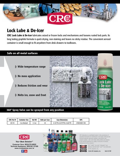 Lock Lube and De-Icer