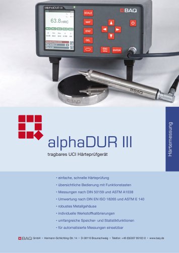 alphaDUR III