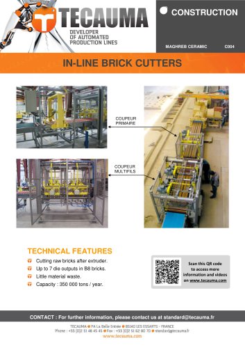 C004 In-line brick cutter