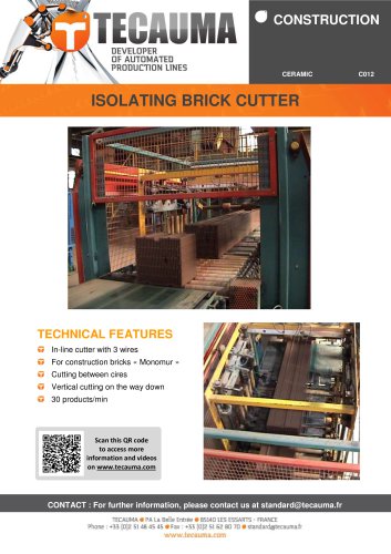 C012 Isolating brick cutter