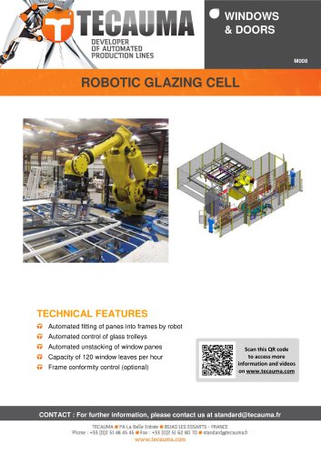 M008 Automatic robotic cell for glass