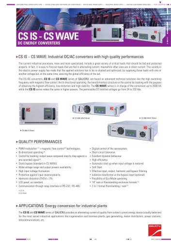 Product datasheet: CS IS - CS WAVE Series