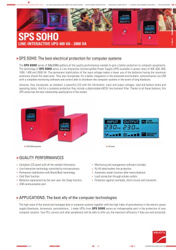 Product Datasheet: SPS SOHO Series