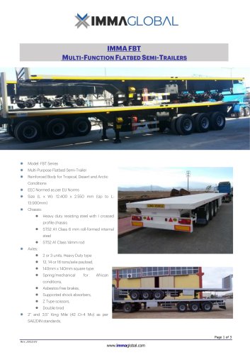 Flatbed Semi-Trailers