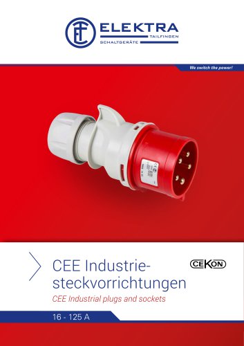 CEE plugs and sockets