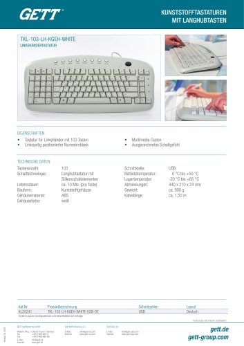 TKL-103-LH-KGEH-WHITE