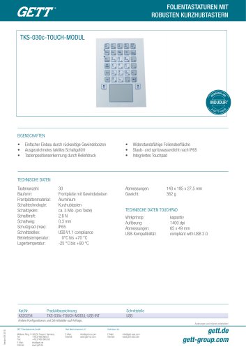 TKS-030C-TOUCH-MODUL